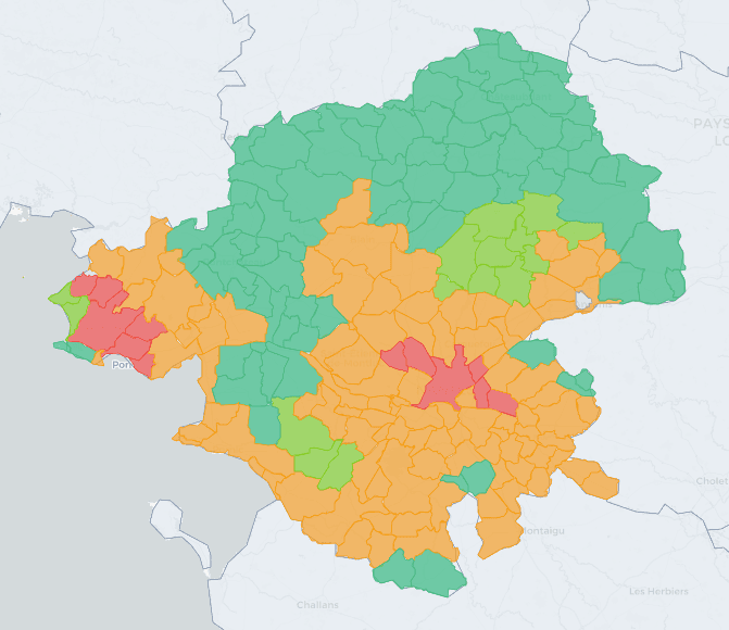 Carte interactive des zones sous-dotées